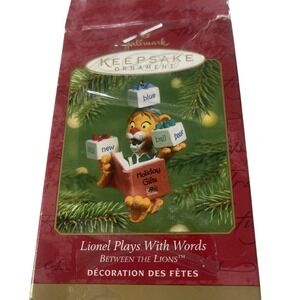 Hallmark 2001 Keepsake Ornament Lionel Plays With Words